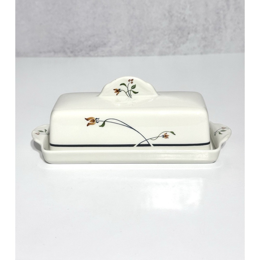 VTG Gourmet Collection Gorham Ariana Covered Butter Dish Fine China Discontinued